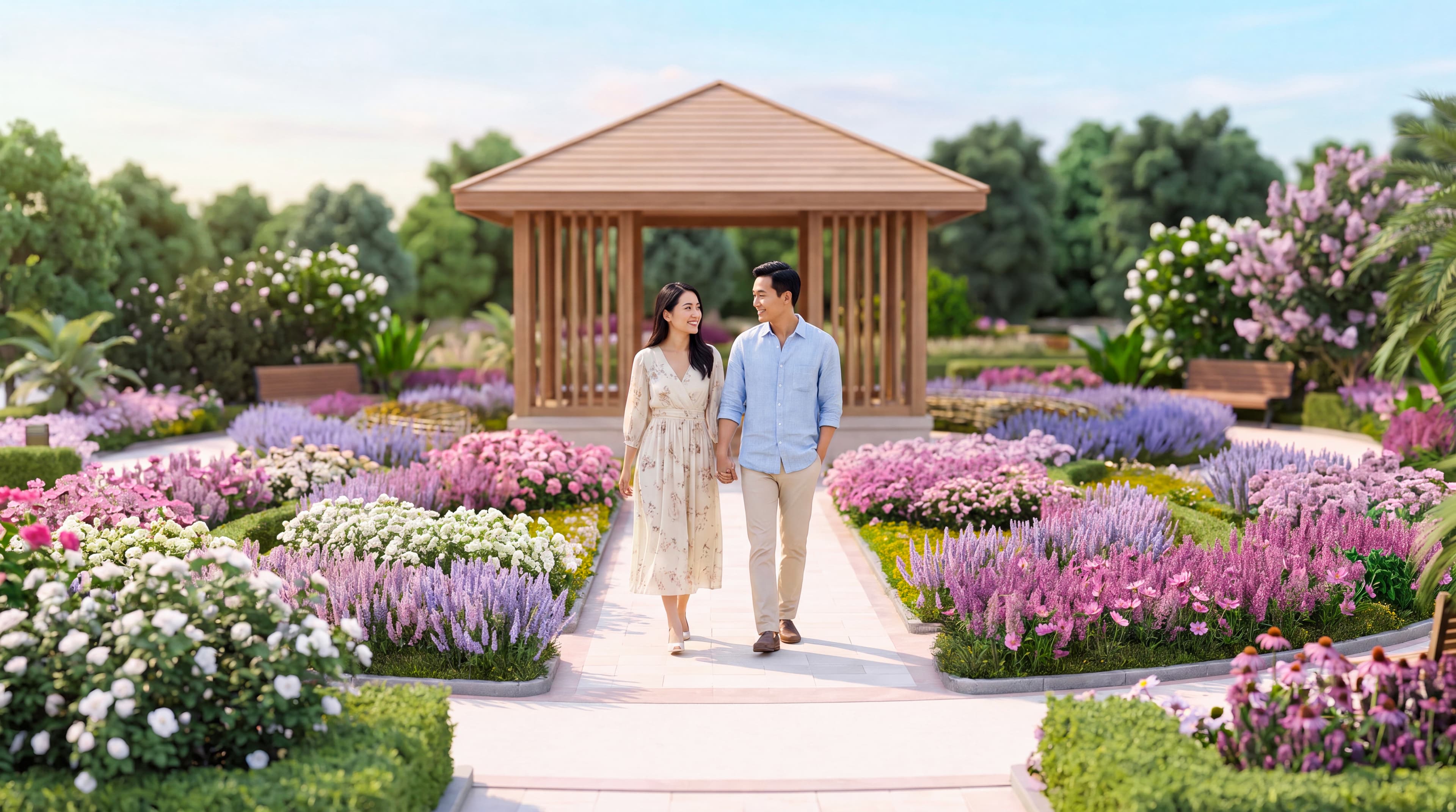 Vườn hoa bốn mùa